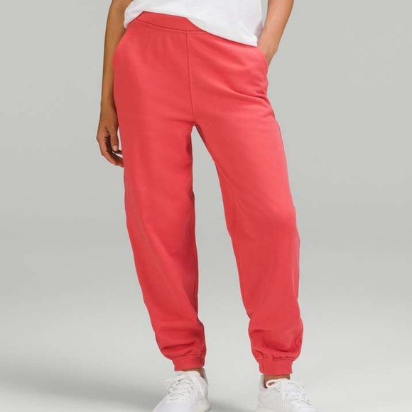 lululemon athletica Pants - Lululemon Relaxed High-Rise Jogger Pale Raspberry. Size 14